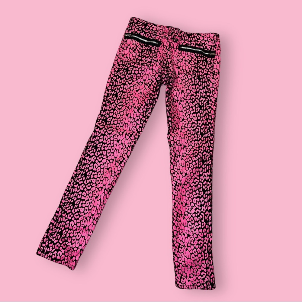 Y2K, TRIPP NYC Leopard Print skinny jeans